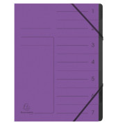 Ordnungsmappe 540708E DIN A4 7Fächer Karton violett