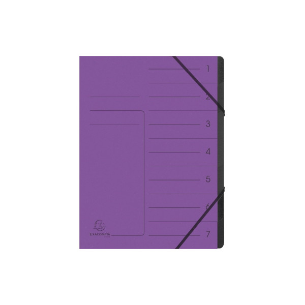 3130635407084 - Ordnungsmappe 540708E DIN A4 7Fächer Karton violett 3130635407084 Exacompta 3130635407084 - Ordnungsmappe 540708E DIN A4 7Fächer Karton violett 3130635407084 Exacompta