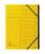 Ordnungsmappe 541209E, 1-12, gelb, A4, 12 F&auml;cher