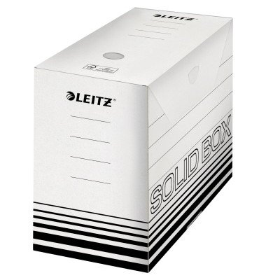 Archivbox Solid 6129-00-01, A4, wei&szlig;, innen 32,5x14,5x24,5cm (TxBxH), Pappe