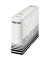 Archivbox Solid 6127-00-01, weiß/schwarz, Wellpappe, 100 % recycelt