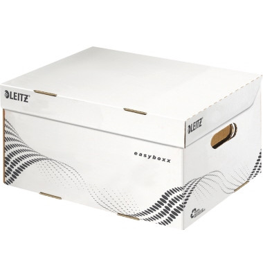 Archivbox easyboxx 6135-00-00, weiß, 100% Wellpappe (RC), 100% recycelbar