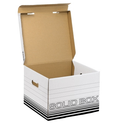 Archivcontainer Solid 6118-00-01, A4, wei&szlig;, Pappe