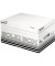 Archivbox Solid 6117-00-01, A4, weiß/schwarz, Wellpappe, 100 % recycelt