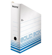Stehsammler Solid 4607-00-30, A4+, weiß/hellblau, Wellpappe, 100mm
