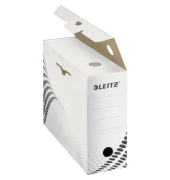 Archivbox easyboxx 6132-00-00, A4, wei&szlig;, innen 34,2x9,5x23,8cm (TxBxH), Recycling-Wellpappe