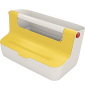 Aufbewahrungsbox Cosy 6125-00-19, mit Deckel, au&szlig;en 367x214x196mm, ABS Kunststoff gelb/hellgrau