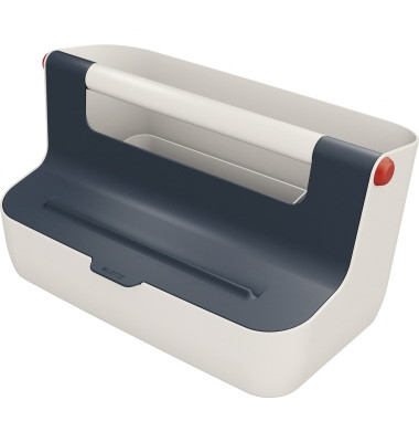 Aufbewahrungsbox Cosy 6125-00-89, mit Deckel, au&szlig;en 367x214x196mm, ABS Kunststoff grau/hellgrau