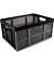 Aufbewahrungsbox the flap-line H6180495, 32 Liter, für A3, außen 475x350x227mm, Copolymer Polypropylen anthrazit/schwarz