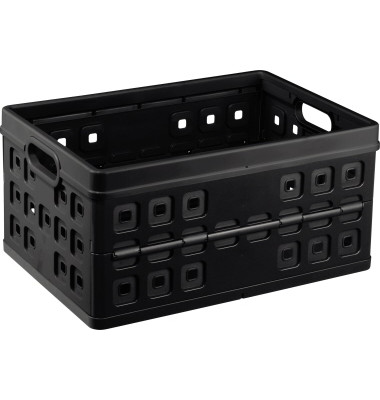 Aufbewahrungsbox the flap-line H6180295, 46 Liter, für A3, außen 540x380x265mm, Copolymer Polypropylen schwarz
