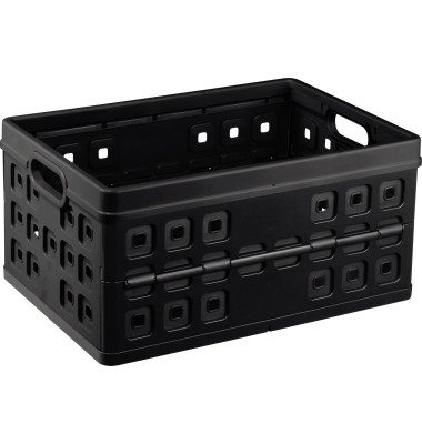 Aufbewahrungsbox the flap-line H6180295, 46 Liter, für A3, außen 540x380x265mm, Copolymer Polypropylen schwarz Aufbewahrungsbox the flap-line H6180295, 46 Liter, für A3, außen 540x380x265mm, Copolymer Polypropylen schwarz