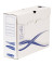 Archivbox Basic 4460202, A4, wei&szlig;/blau, Recyclingkarton
