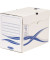 Archivbox Basic 4460402, wei&szlig;/blau, Recyclingkarton