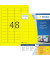 Etiketten Special 4544, gelb, 45,7x21,2mm, rechteckig