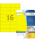 Etikett 4551 105x37mm A4 gelb