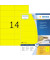 Etiketten Special 4555, gelb, 105x42,3mm, rechteckig
