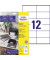 Etiketten Home Office 3424-10, weiß 105x48mm, rechteckig, 