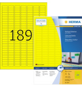 Etiketten Special 4237, gelb, 25,4x10mm, rechteckig