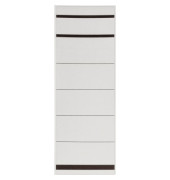 R&uuml;ckenschilder 730730, wei&szlig;, breit/kurz, 61,5x192mm, einsteckbar