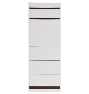 R&uuml;ckenschilder 730730, wei&szlig;, breit/kurz, 61,5x192mm, einsteckbar