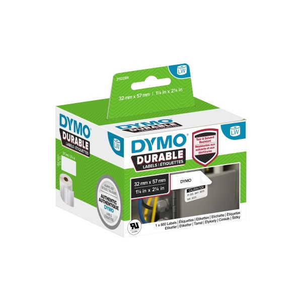 3026981122903 - DYMO Original LabelWriter Hochleistungs-Etiketten | 59 mm x 102 mm | weißes Kunststoff-Etikett | Rolle mit 300 Etiketten | für LabelWriter-Beschriftungsgerät
