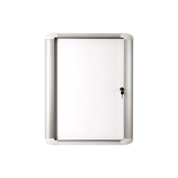 5603750529408 - Mastervision Outdoor Abschließbarer Schaukasten Magnetisch 6 x A4 816 (B) x 688 (H) cm Weiß
