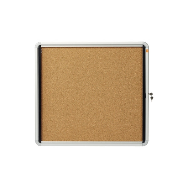 5028252063876 - Schaukasten Premium Plus 1902562 6xA4 braun Kork pinnbar 5028252063876 Nobo