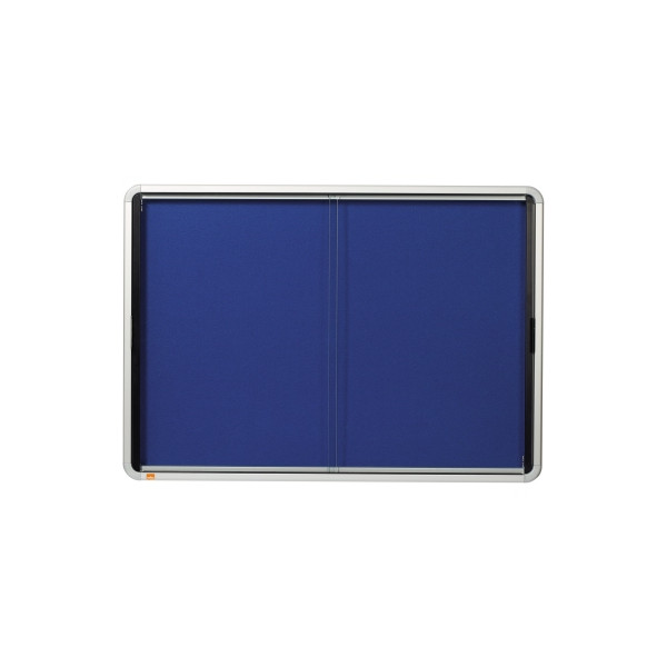 5028252063807 - Schaukasten Premium Plus 1902565 8xA4 silber blau Kork Filz pinnbar 5028252063807 Nobo