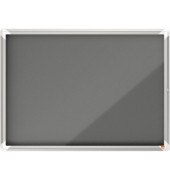 Schaukasten Premium Plus 1915329, 8xA4, grau, Kork, Filz, pinnbar