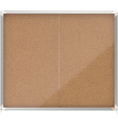 Schaukasten Premium Plus 1915332, 15xA4, braun, Kork, pinnbar