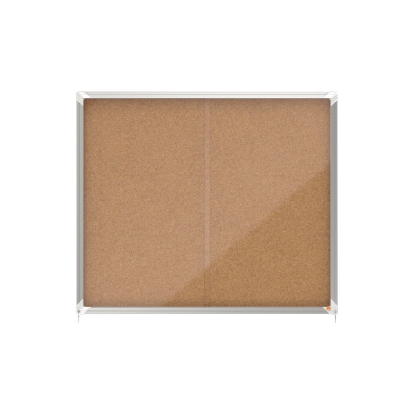 5028252611541 - Schaukasten Premium Plus 1915332 15xA4 braun Kork pinnbar 5028252611541 Nobo