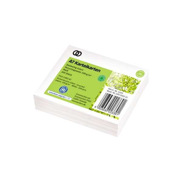 4003630023391 - Karteikarten 1569 oeco weiß A7 liniert 190g  4003630023391 100 Stück