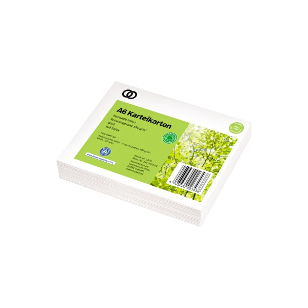 4003630023438 - Karteikarten 1570 oeco weiß A6 liniert 190g  4003630023438 100 Stück