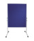 Moderationswand 4867 120x150cm Filz blau inkl. Rollen