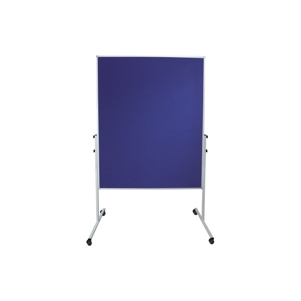 4003630012982 - Moderationswand 4867 120x150cm Filz blau inkl Rollen