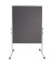 Moderationswand 4868 120x150cm Filz grau inkl. Rollen
