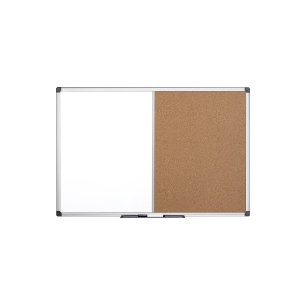 5603750261575 - Kombitafel Maya XA1503170 150x100cm Kork + Metall Aluminiumrahmen 5603750261575 Bi-Office