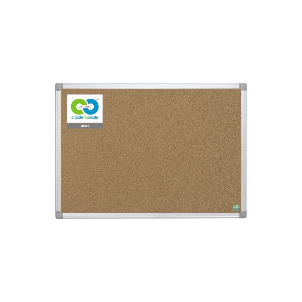 5603750420774 - Earth Pinnwand Nicht magnetisch Wandmontage Kork 90 (B) x 12 (T) x 180 (H) cm Aluminium Braun