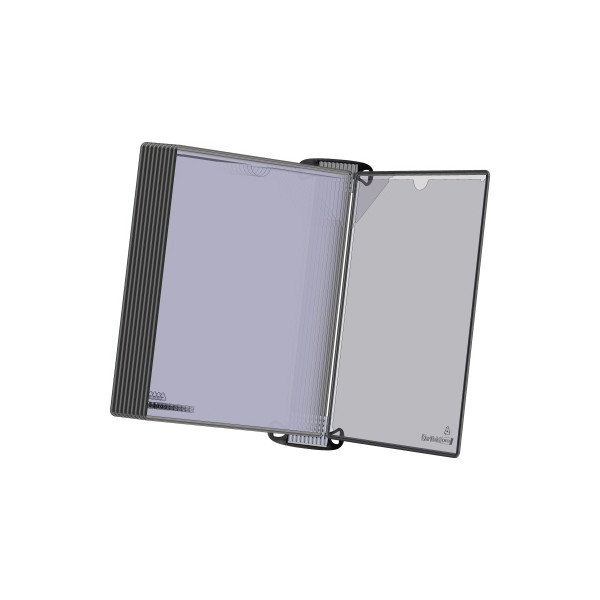 3377999203031 - tarifold Wand-Sichttafelsystem PRO 920303 DIN A4 schwarz mit 10 St Sichttafeln 1 St