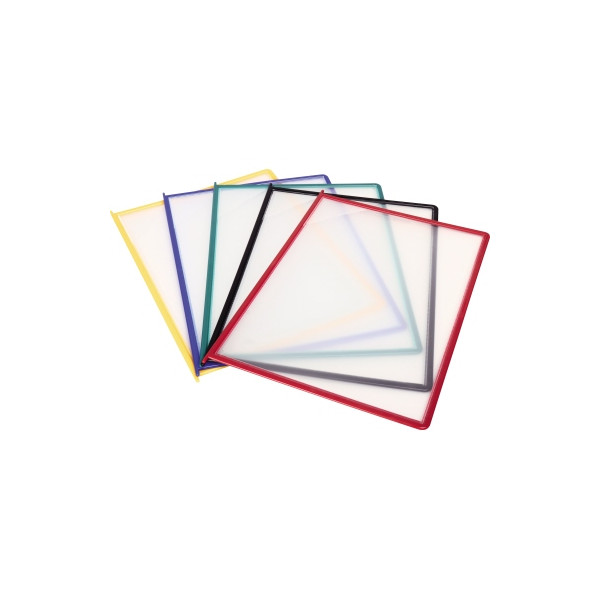 3377991149092 - tarifold Sichttafeln mit 5 Aufsteckreitern Easyload  DIN A4 farbsortiert Öffnung oben und seitlich 20 St