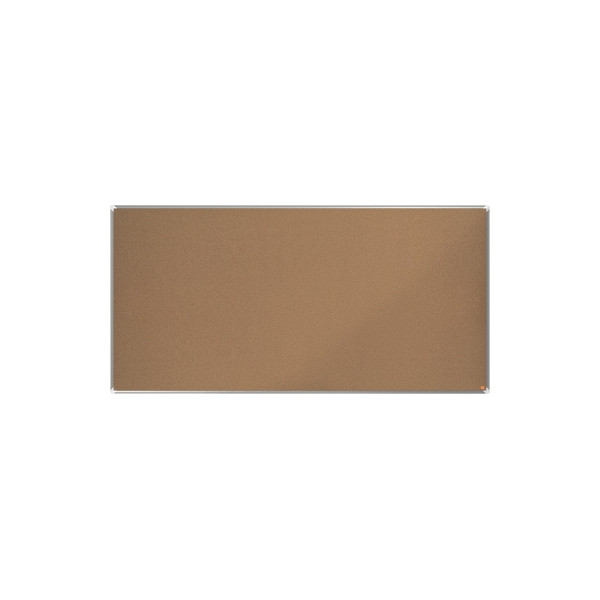 5028252608572 - Premium Plus Pinnwand Nicht magnetisch Wandmontage Kork 200 (B) x 145 (T) x 100 (H) cm Aluminium Braun