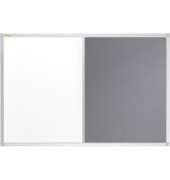 Kombitafel X-tra!Line, CB301212, 60x45cm, Filz + Metall, Aluminiumrahmen