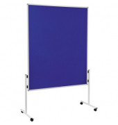 Moderationswand 7-209100 120x150cm Filz blau