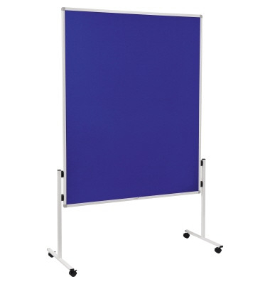 Moderationswand 7-209100 120x150cm Filz blau