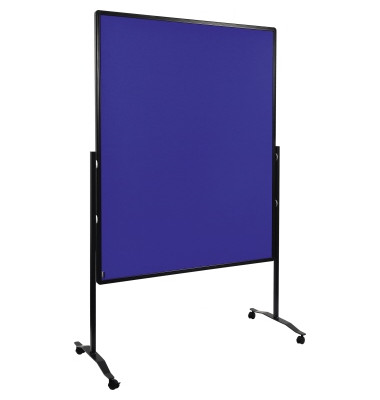 Moderationswand 7-204410 120x150cm Filz marineblau