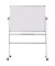 Stativdrehtafel-Whiteboard Mobil, QR0304, 120x120cm, emailliert, Aluminiumrahmen