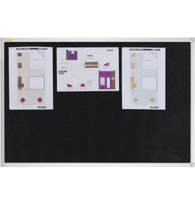 Pinnwand X-tra!Line PT330310 120x90cm Filz schwarz Pinnwand X-tra!Line PT330310 120x90cm Filz schwarz