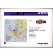 Whiteboard PRO Plus, SC881220, 200x120cm, kunststoffbeschichtet, Aluminiumrahmen
