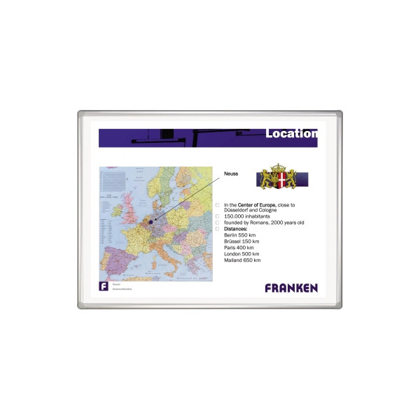 4016946220255 - Whiteboard PRO Plus SC881220 200x120cm kunststoffbeschichtet Aluminiumrahmen 4016946220255 Franken