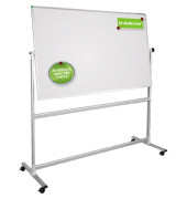 Stativdrehtafel-Whiteboard U-Act! Line, ST902, 150x100 cm (BxH), emailliert, Aluminiumrahmen
